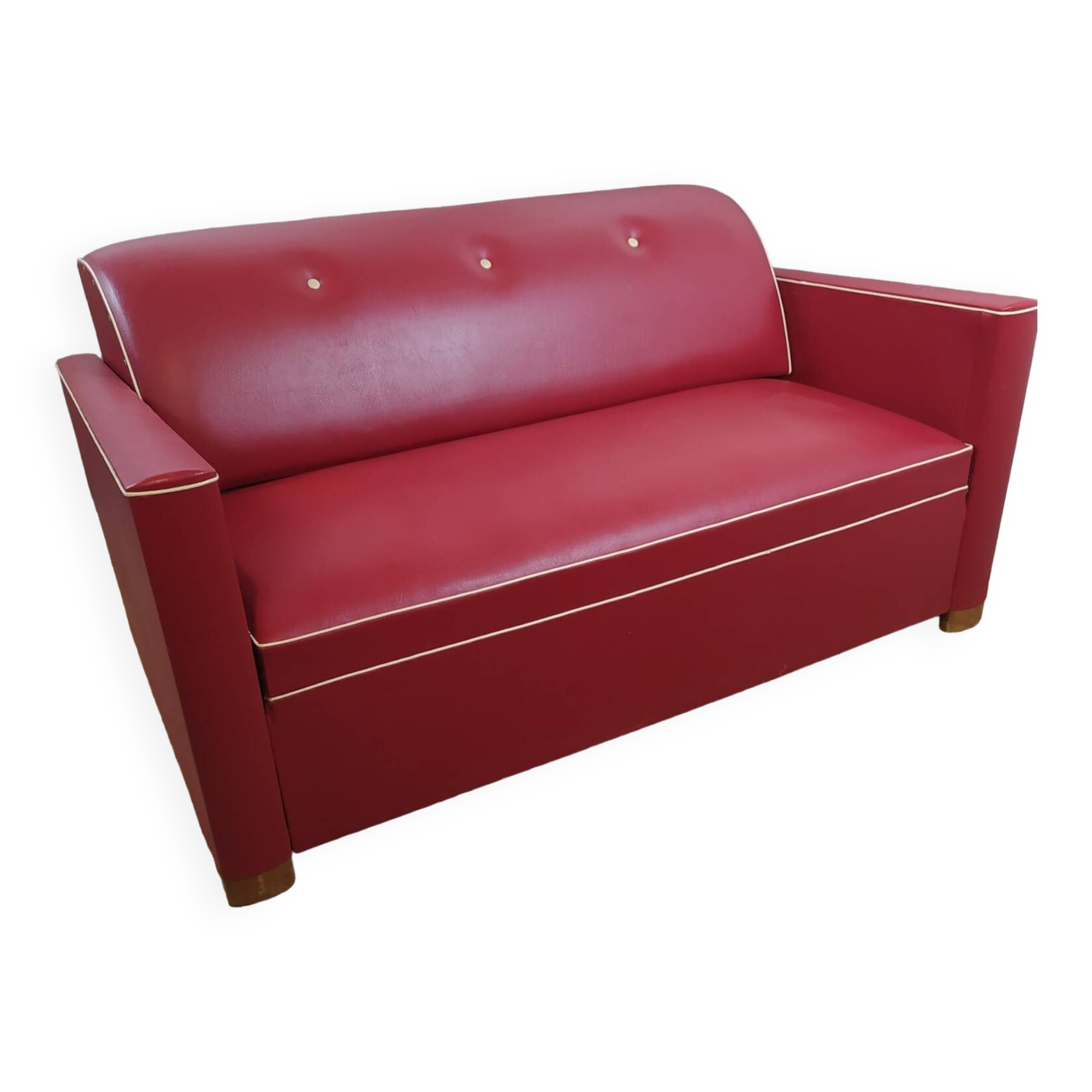 Vintage red sofa