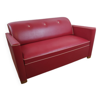 Vintage red sofa