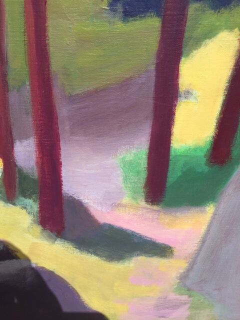 Canvas landscape of the south