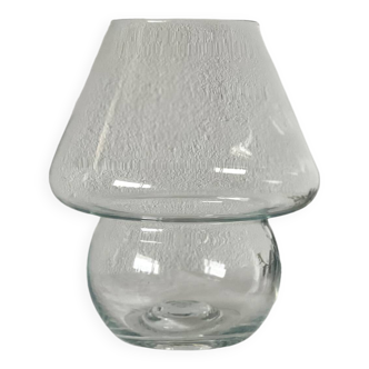 Glass mushroom vase