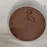 Stoneware pitcher signed Pierlot