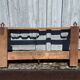 Wall-mounted coat rack in solid wood with shelf
