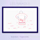 Illustration A4 naiade no. 3/8 bretagne baigneuse mer