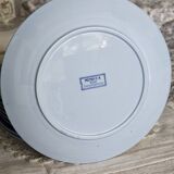 10 antique U&C Sarreguemines dinner plates - Mimosa model