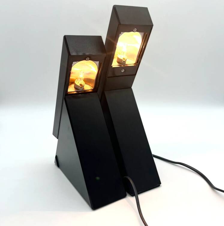 “Delta” lamps by Mario Bertorelle for “Jm Rdm” Massanzago, 1980s