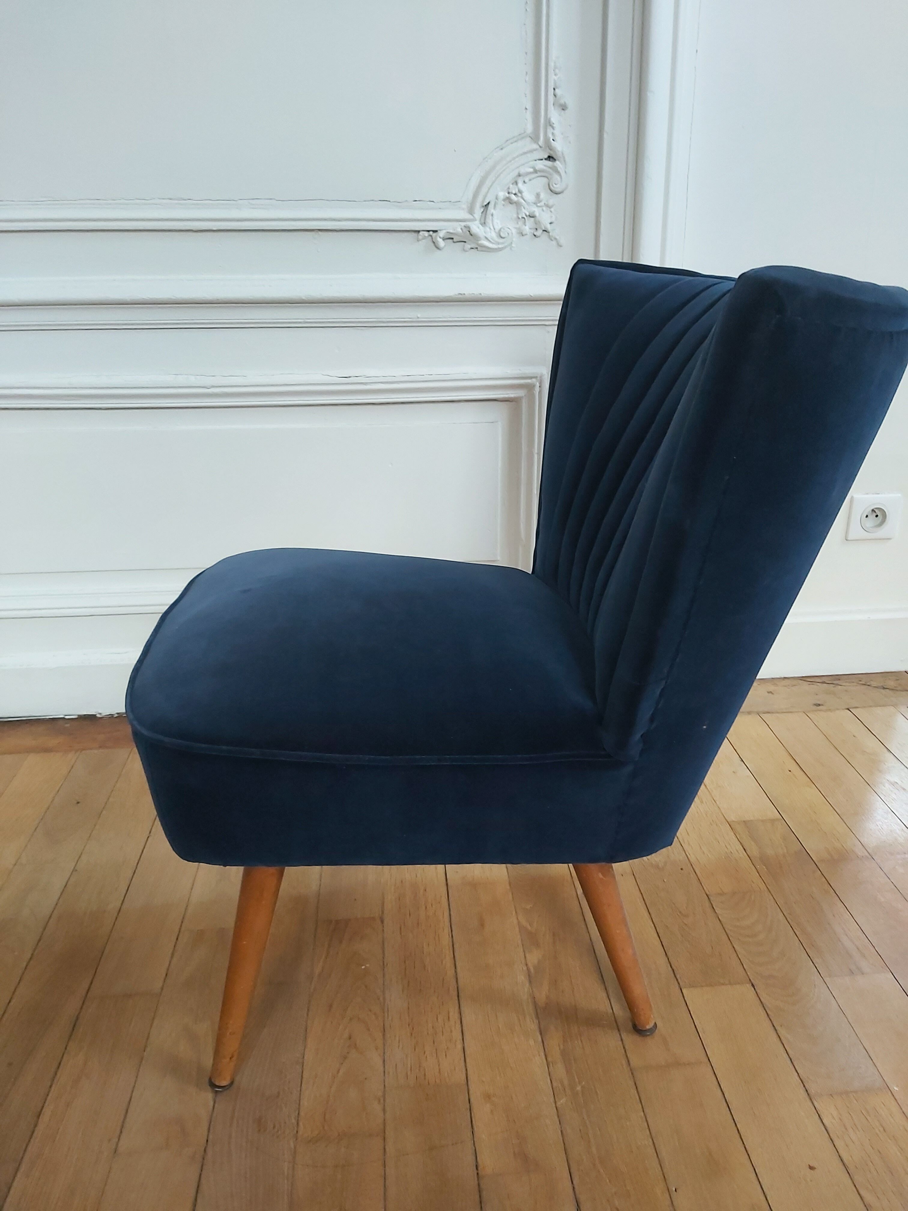 Restored 60s cocktail armchair