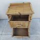 Vintage design bamboo bedside table