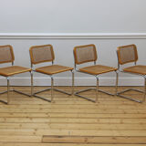 4 x Cesca Chairs, 1980s, in the Style of Marcel Breuer