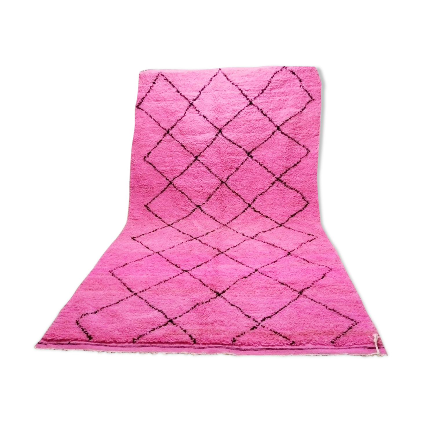 Berber carpet beni ouarain pink 300 X 190 CM