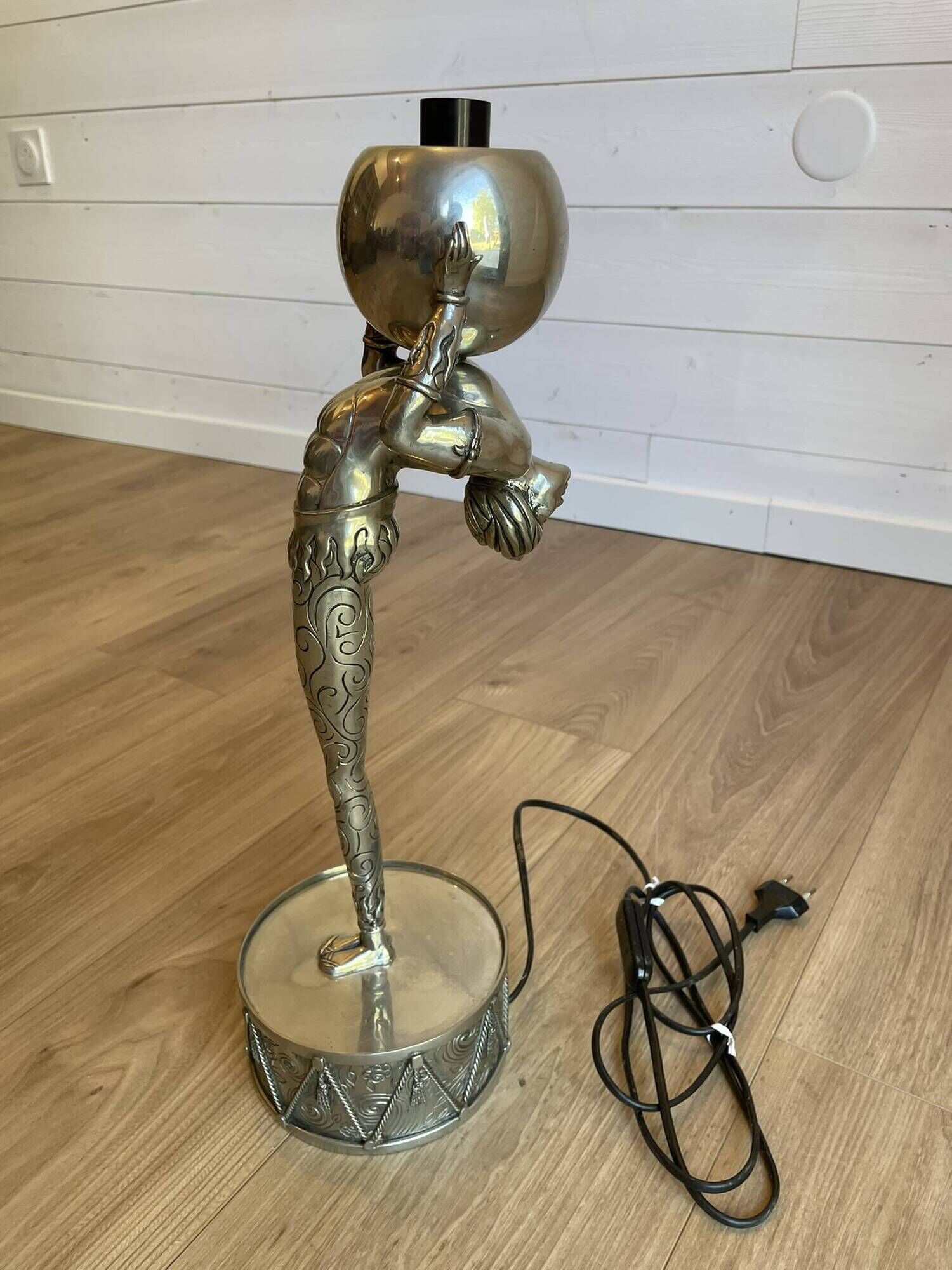 Sculptural Lamp in Tin by Piero Figura for Atena – Italy