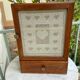 1950 vintage pharmacy or toilet cabinet in waxed wood