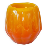 Art glass candleholder by Göte Augustsson Ruda Glasbruk