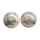 Two old plates longwy "cute" french faience