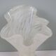 White Murano glass vase, Italy, mouth-blown vintage design