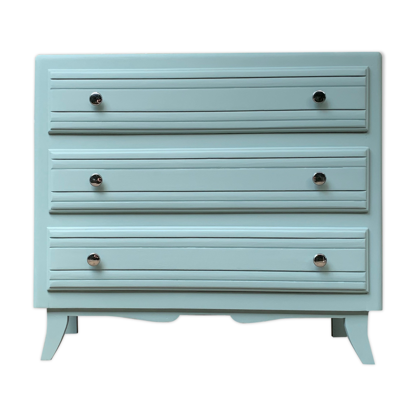 Commode Art déco bleu/vert grisé