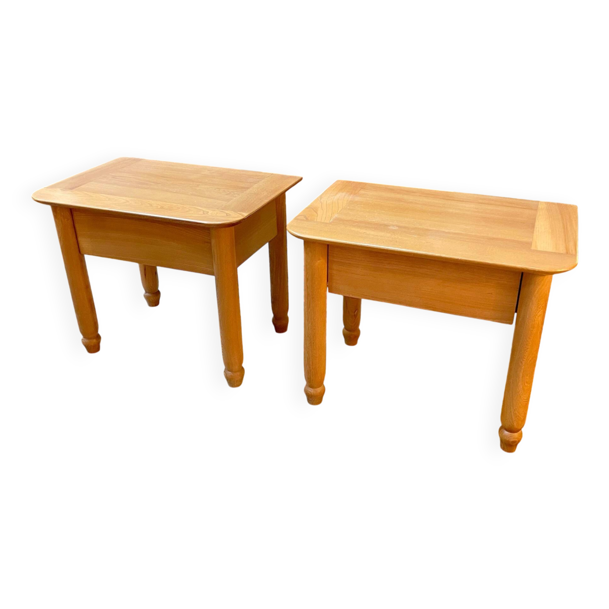 Vintage bedside tables from Maison Regain, 1980s, stamped.
