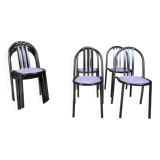 Set of Nr 222 chairs by Robert Mallet-Stevens, 1980s, Set of 8