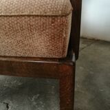 Pair of art deco velvet armchairs