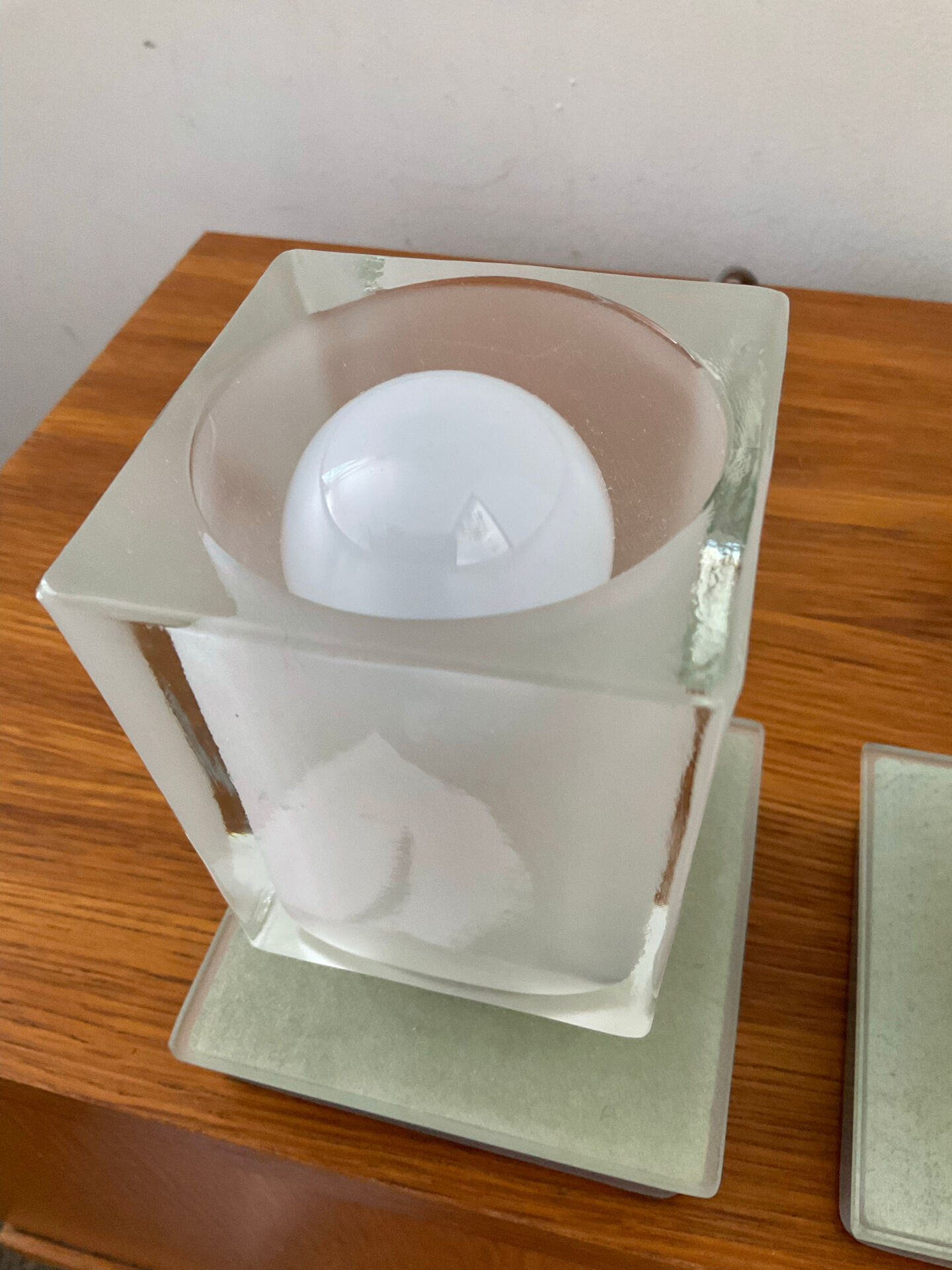 Pair of Ice Cube lamps from the 80s-90s.