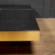 Mirror coffee table "Shilling" by Giovanni Ausenda & Guido Baldi Grossi, Italy 1970