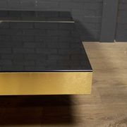 Mirror coffee table "Shilling" by Giovanni Ausenda & Guido Baldi Grossi, Italy 1970