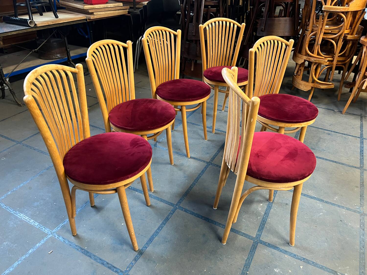 Set of 6 bistro chairs