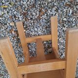 Set of two regain wooden chairs by roland haeuster, for les arcs selection charlottes perriand