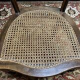 Suite de 6 chaises cannées Napoléon III - Louis Philippe