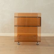 1970s Space Age acrylic Hi-Fi Rack, Michel Dumas, vintage