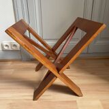 Wooden magazine rack
