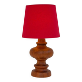 Mid-century modern Scandinavian oak table lamp from Möllers