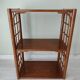 Rattan and wood shelf furniture