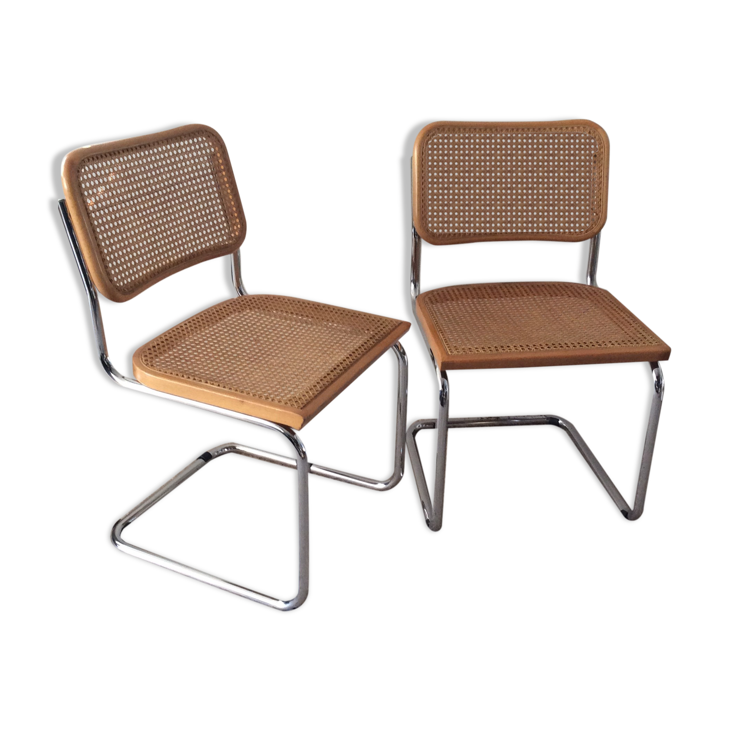 Paire de chaises Marcel Breuer Cesca B32