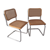 Pair of Marcel Breuer Cesca B32 chairs