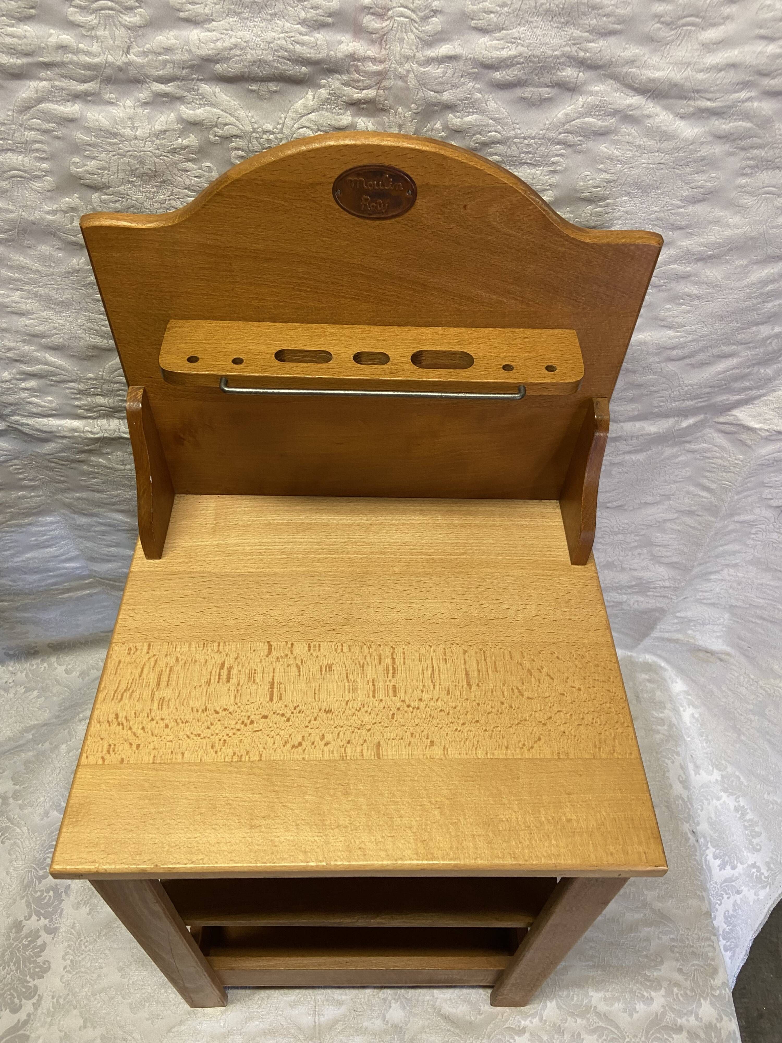 Wooden Toy Furniture Work DIY Workbench MOULIN ROTY Made in France