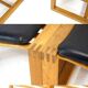 PAIR Retro Vintage Danish Design Oak Easy Chair Lounge Armchair Mid Century