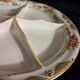 plat de service vintage avec compartiments en céramique anglais