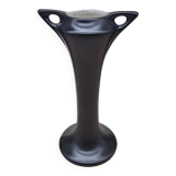 Black ceramic vase 1696