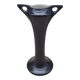 Black ceramic vase 1696
