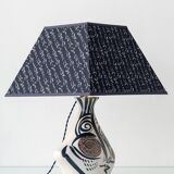 Lampe de table cubiste en céramique style Picasso espagnol Otero Regal