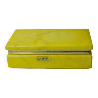 Boîte en albâtre jaune, Espagne, 1970