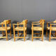 Rainer Daumiller pine wood dining chairs for Hirtshals Savvaerk - set
