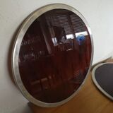 Large amber brown methacrylate tray - Felice Antonio Botta - Italy - 1970s