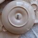 6 vintage pink oyster plates Longwy pottery