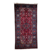 Handmade vintage Persian Malayer rug 166cm x 324cm, 1960s