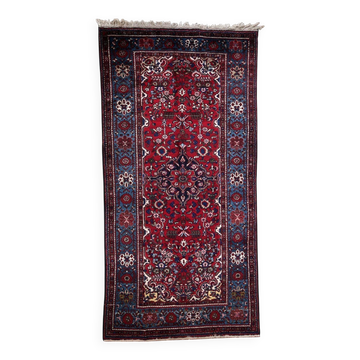 Handmade vintage Persian Malayer rug 166cm x 324cm, 1960s
