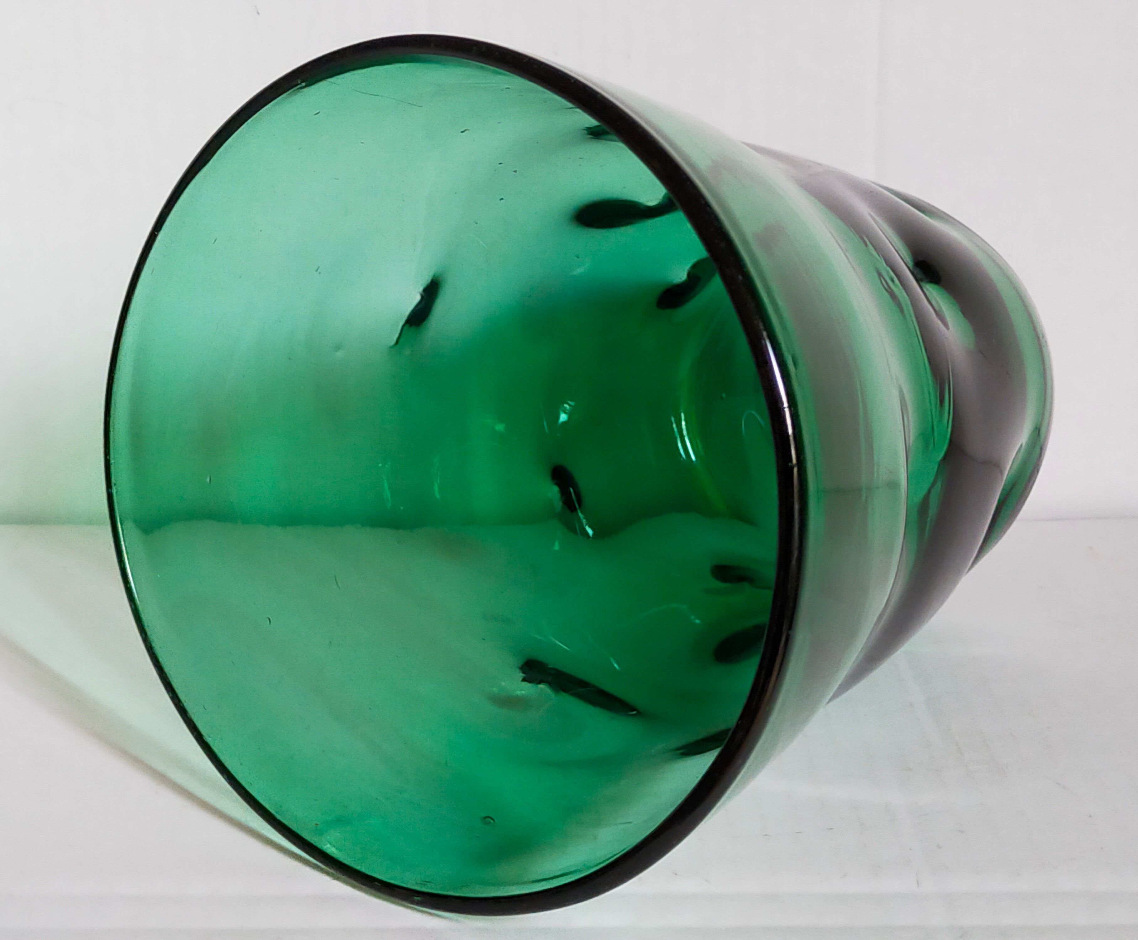 Vintage Empoli glass glass glass vase