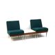 Ensemble de 2 fauteuils et table basse/canapé modulable fabriqué dans les années 60