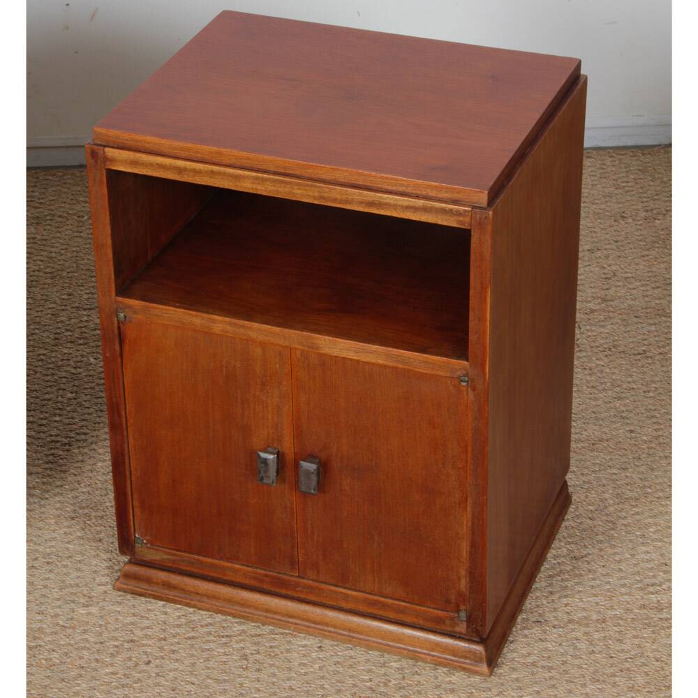 Pair of wooden bedside tables, French work from the 1940s.