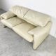 Leather Maralunga sofa by Vico Magistretti for Cassina